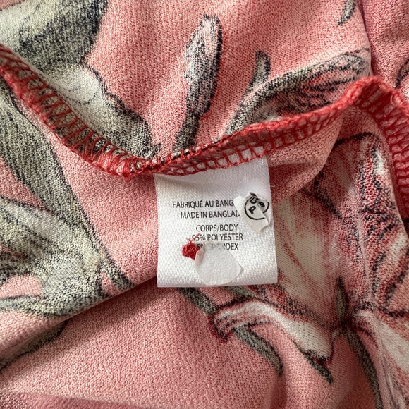 LiLy Morgan - Pink Floral Short Sleeve Blouse - Picture 8 of 8